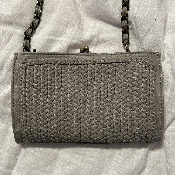 Anthropologie Leather Chain Crossbody - Picture 3 of 5